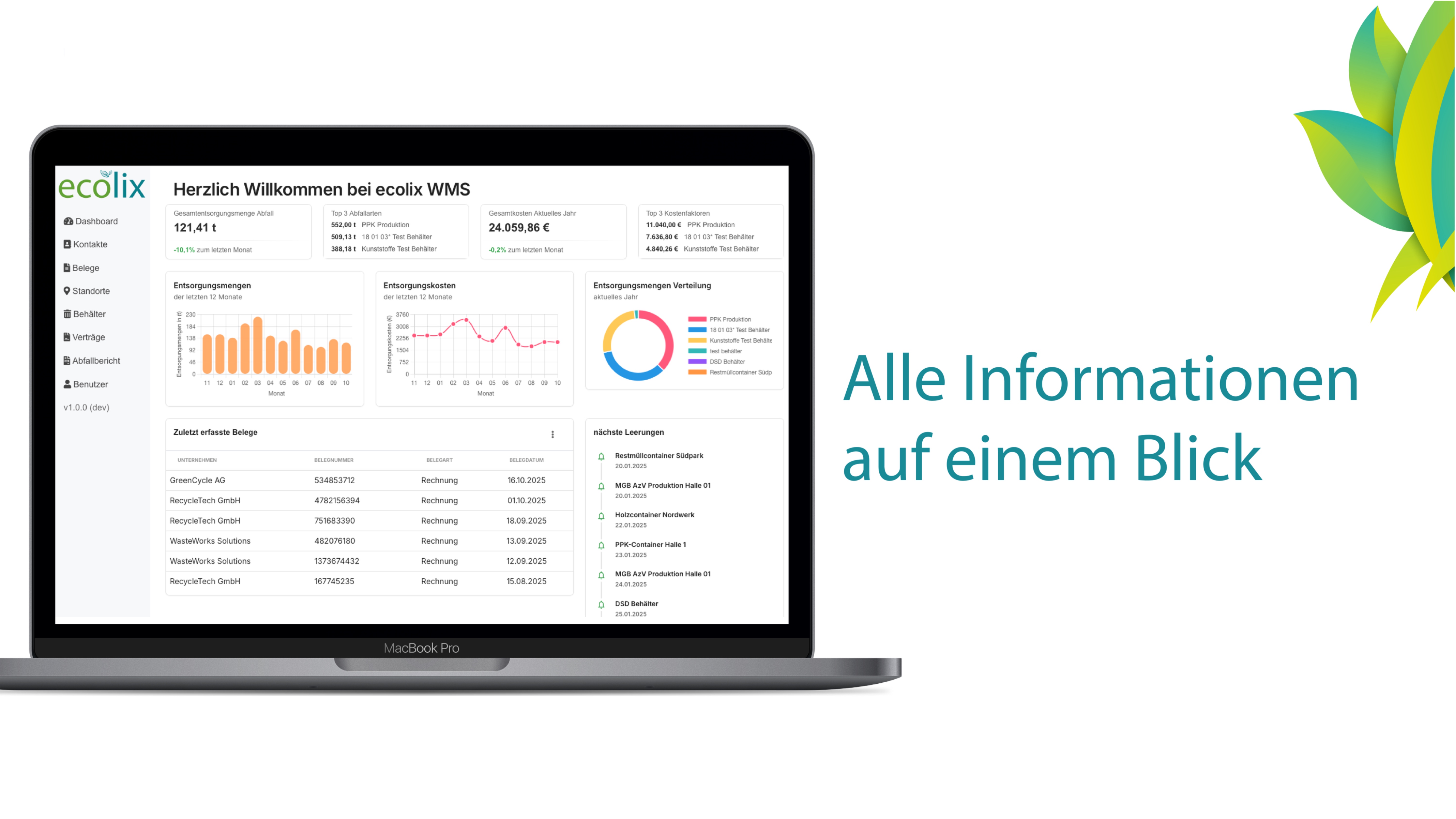 WMS Dashboard